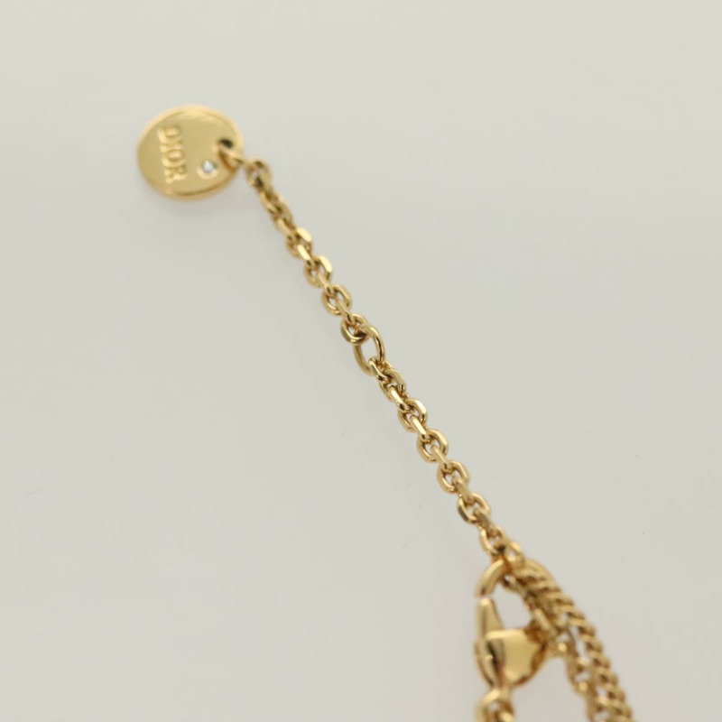 【日本直送】Christian Dior 雙鏈項鍊 金屬 金色 正品 121274M-9