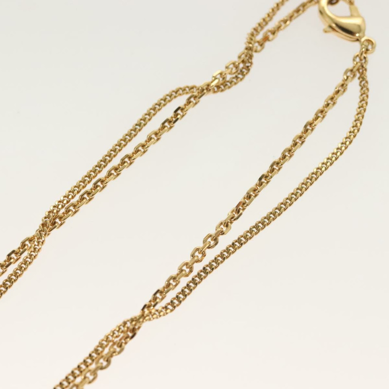 【日本直送】Christian Dior 雙鏈項鍊 金屬 金色 正品 121274M-17
