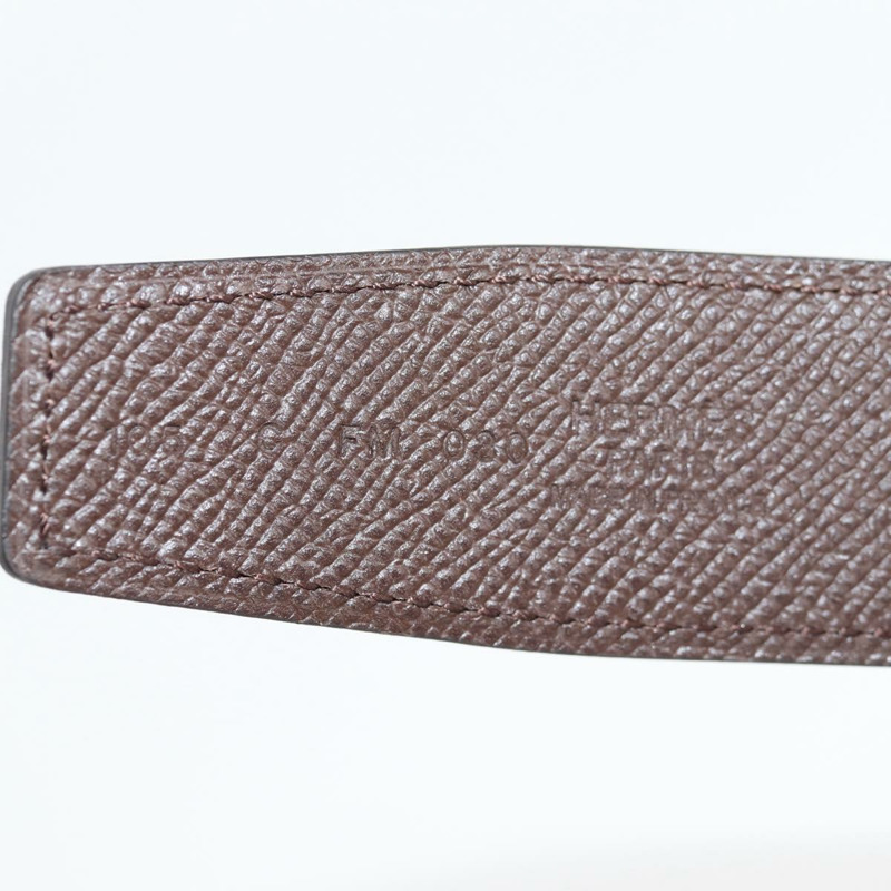 【日本直送】愛馬仕 Constance 皮帶，48 英寸，酒紅色，正品，貨號 121287M-6