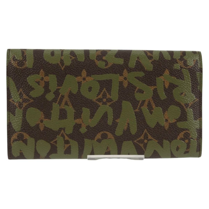 【日本直送】路易威登 Monogram 塗鴉 Porte Monnaie Credit 卡其色 M92188 正品 126649V-1