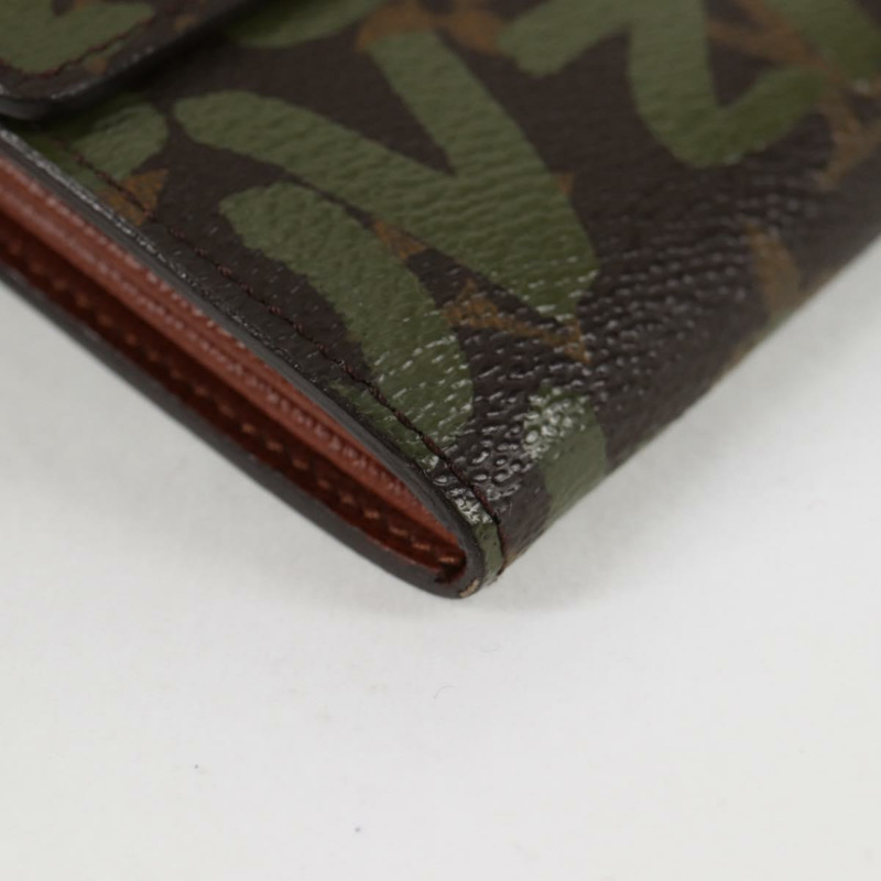 【日本直送】路易威登 Monogram 塗鴉 Porte Monnaie Credit 卡其色 M92188 正品 126649V-6