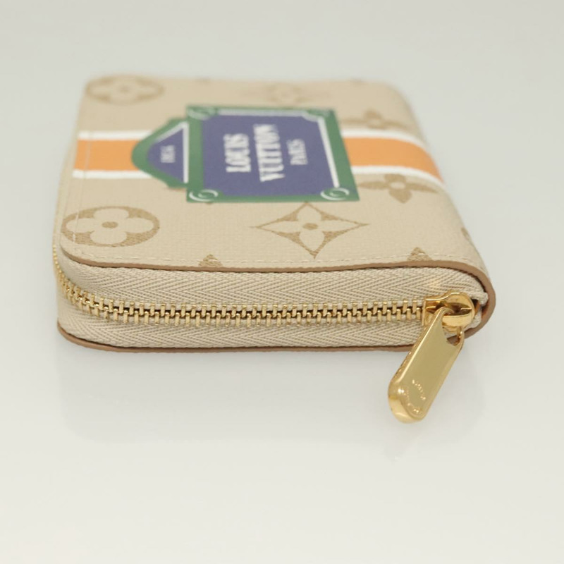 【日本直送】路易威登 Monogram Monopanam Zippy 零錢包米色 M82691 LV 授權 115227M-3