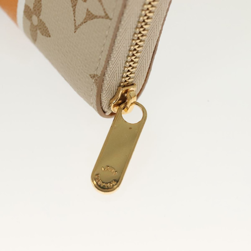 【日本直送】路易威登 Monogram Monopanam Zippy 零錢包 米色 M82691 LV 正品 115227M-7