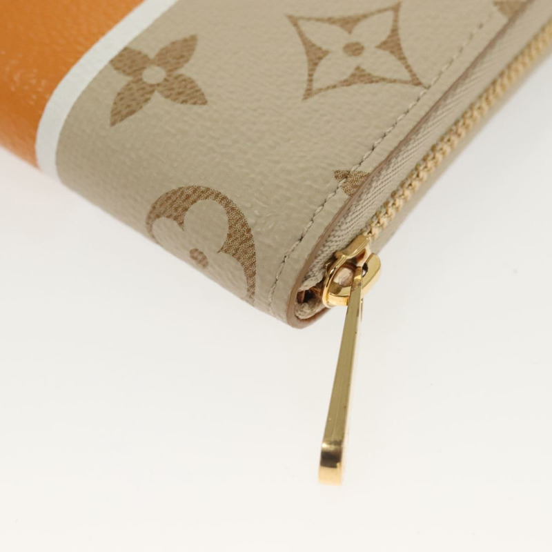【日本直送】路易威登 Monogram Monopanam Zippy 零錢包米色 M82691 LV 授權 115227M-15