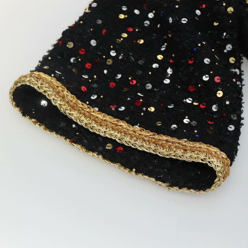 【日本直送】香奈兒 (CHANEL) 連身襯衫 花呢 黑色 CC 正品 126348M-6