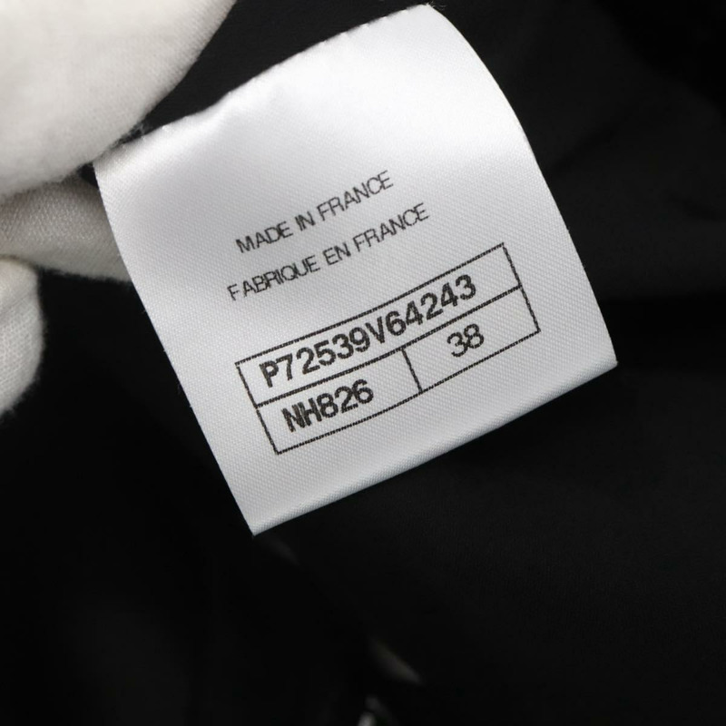 【日本直送】香奈兒 (CHANEL) 連身襯衫 花呢 黑色 CC 正品 126348M-10