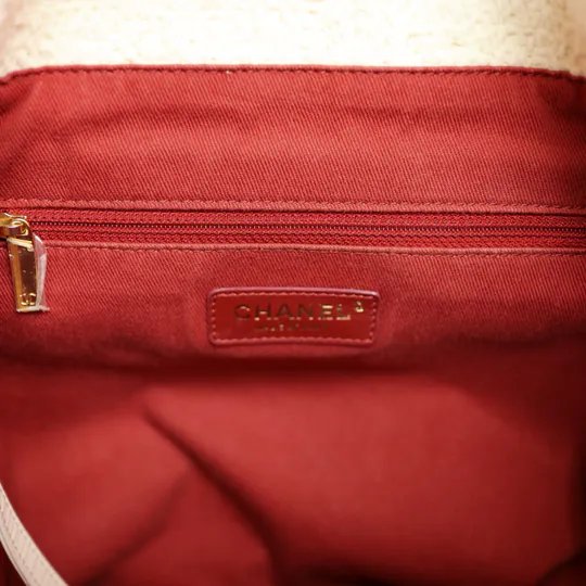 Chanel 象牙白色束口袋 水桶包 背包-20