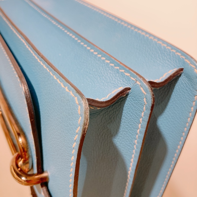 TW4309 HERMES 愛馬仕中號豬鼻肩帶包包ROULIS 23 BAG EVERCOLOR Stamp U-34