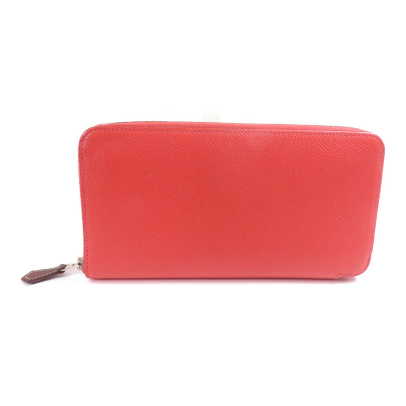 HERMES Epsom皮革Azap Silk In Long Wallet銀扣長錢包T5 Rose Jaipur-1