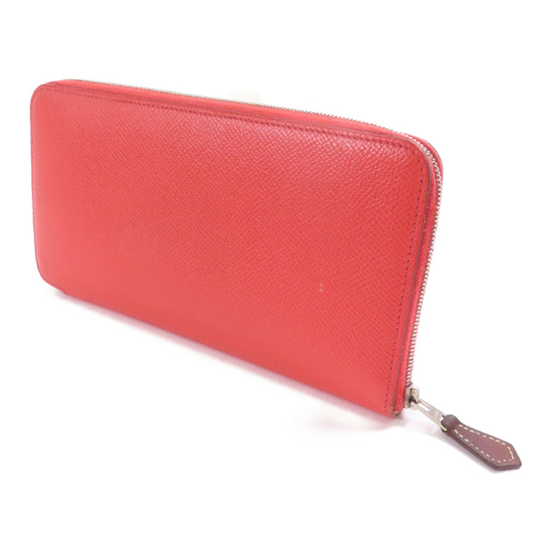 HERMES Epsom皮革Azap Silk In Long Wallet銀扣長錢包T5 Rose Jaipur-2