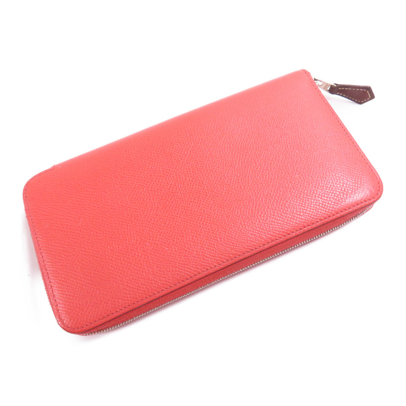 HERMES Epsom皮革Azap Silk In Long Wallet銀扣長錢包T5 Rose Jaipur-4
