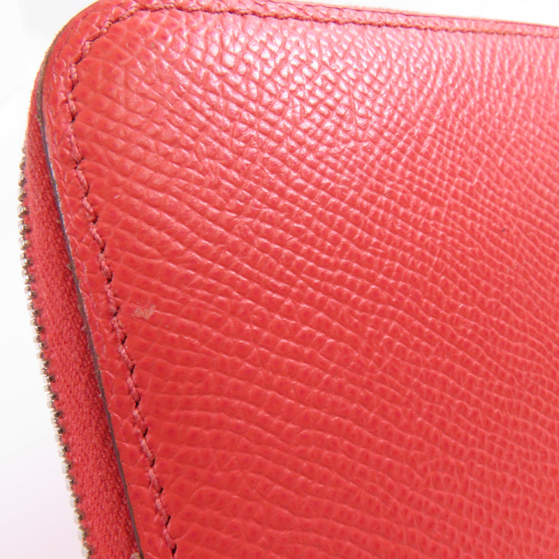 HERMES Epsom皮革Azap Silk In Long Wallet銀扣長錢包T5 Rose Jaipur-10