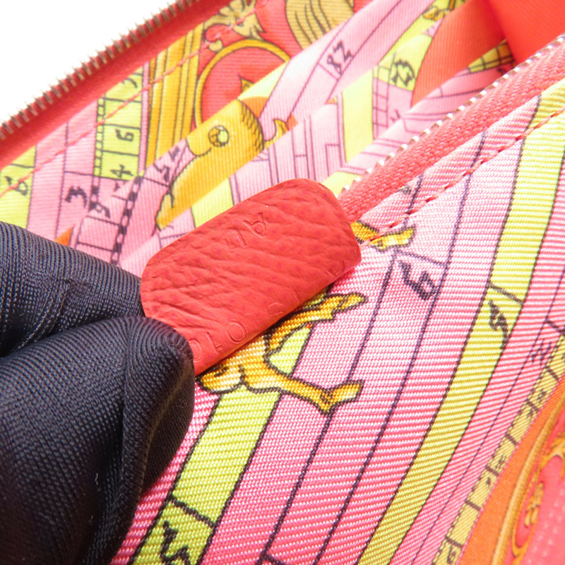 HERMES Epsom皮革Azap Silk In Long Wallet銀扣長錢包T5 Rose Jaipur-17
