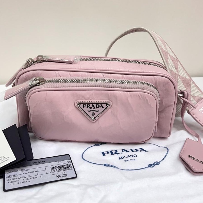 Prada plaque pink bag-0