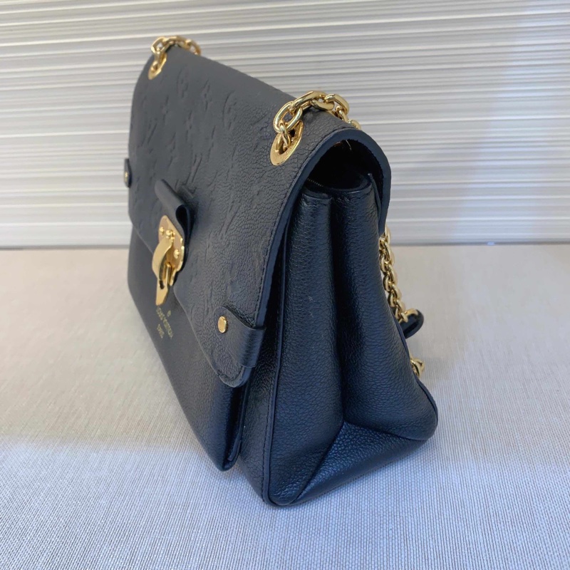 98新Louis Vuitton路易威登  黑金全皮VAVIN系列小號鏈條包 可斜挎單肩  XQ特別優雅低調的一隻-3