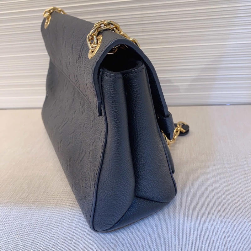 98新Louis Vuitton路易威登  黑金全皮VAVIN系列小號鏈條包 可斜挎單肩  XQ特別優雅低調的一隻-4