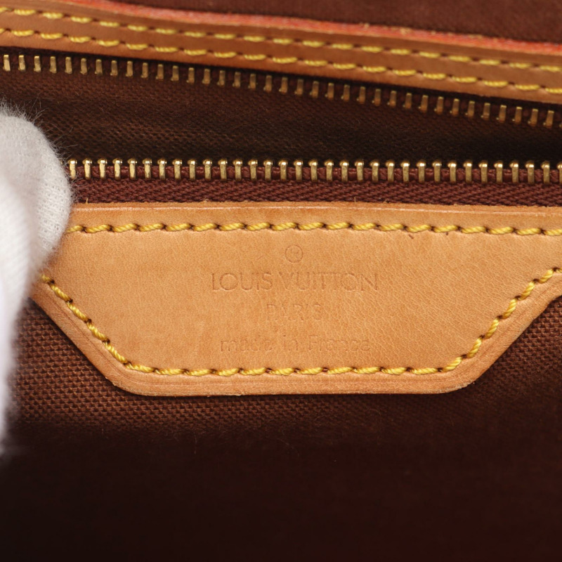 LOUIS VUITTON Gibeciere 中型斜背包 M42247 字母帆布 二手 LV-3