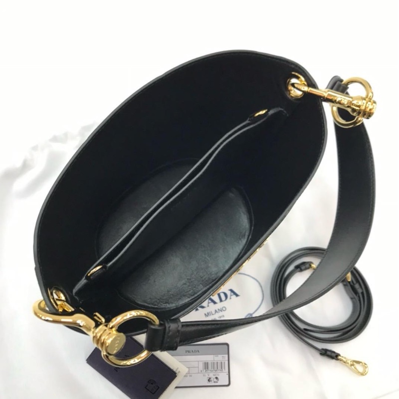 Prada bucket black bag-2