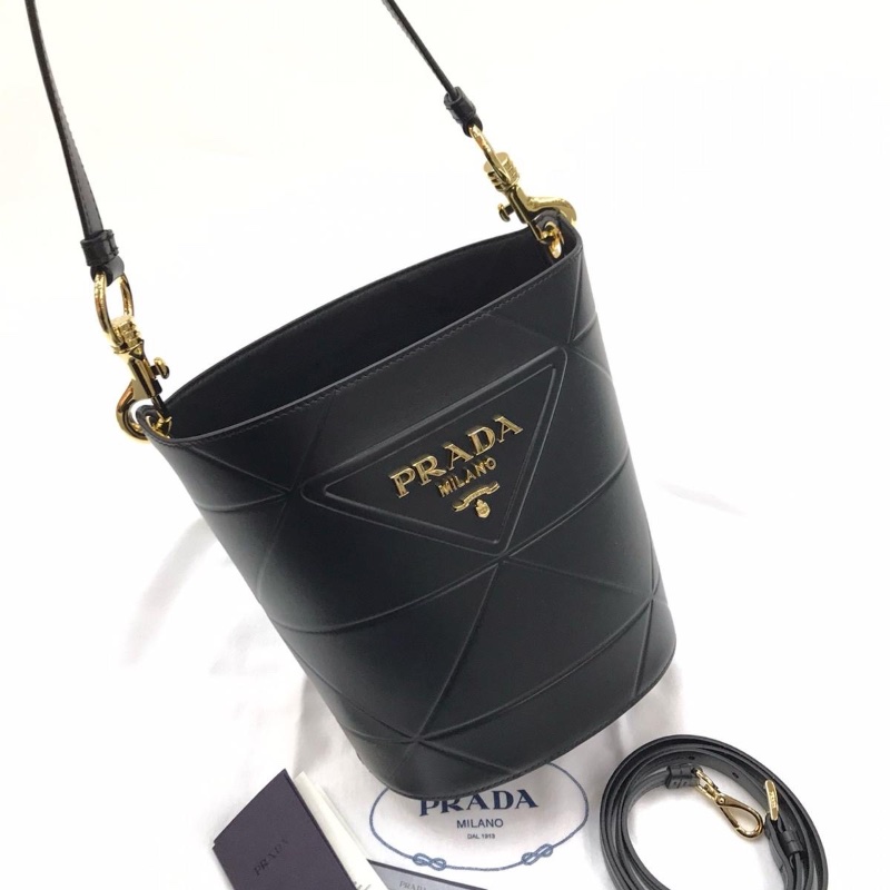 Prada bucket black bag-3