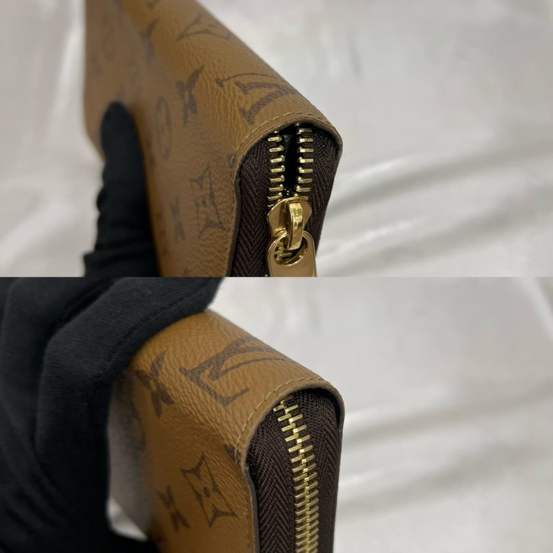 LV M82444/晶片款 Reverse老花ㄇ拉長夾-7