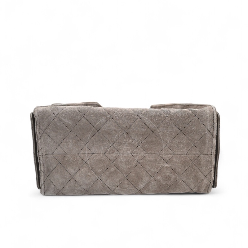 [Brand New] Chanel Small 25 Bag Brown Suede GHW Microchip-8
