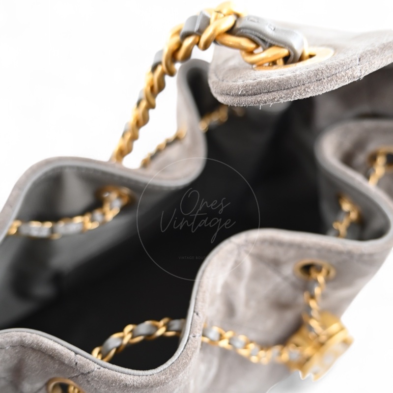 [Brand New] Chanel Small 25 Bag Brown Suede GHW Microchip-13