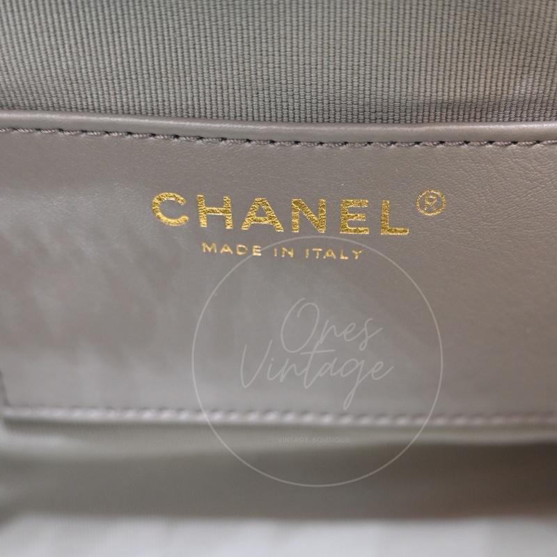 [Brand New] Chanel Small 25 Bag Brown Suede GHW Microchip-17