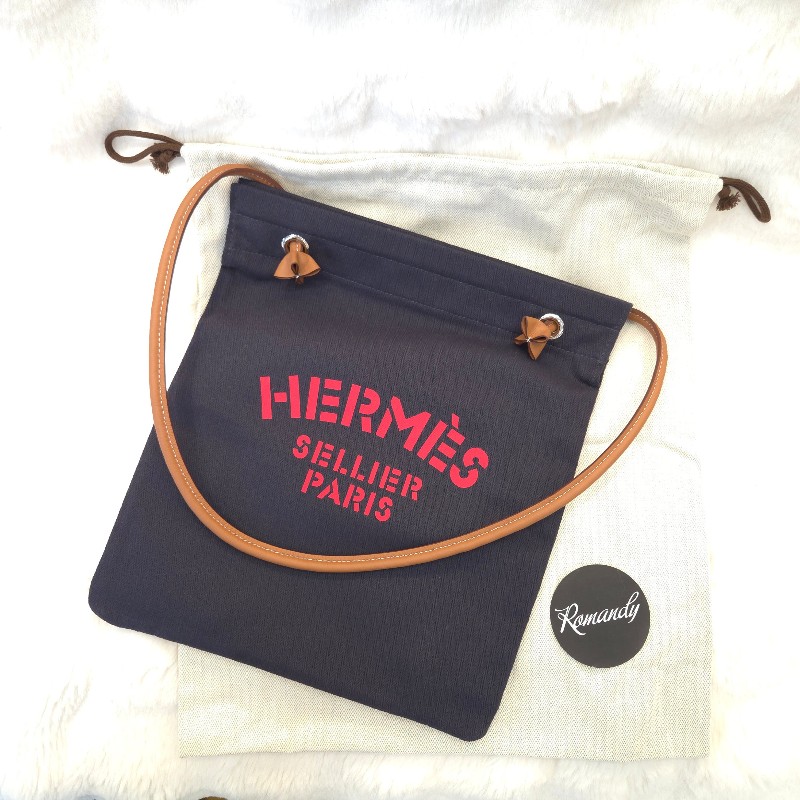 Hermès Aline 帆布托特包 海軍藍-0