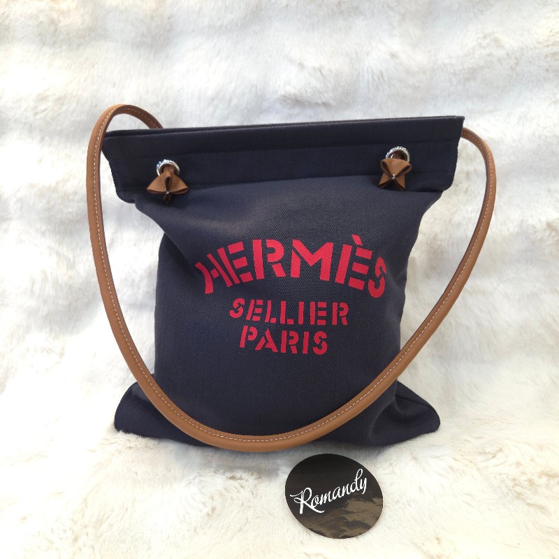 Hermès Aline 帆布托特包 海軍藍-2