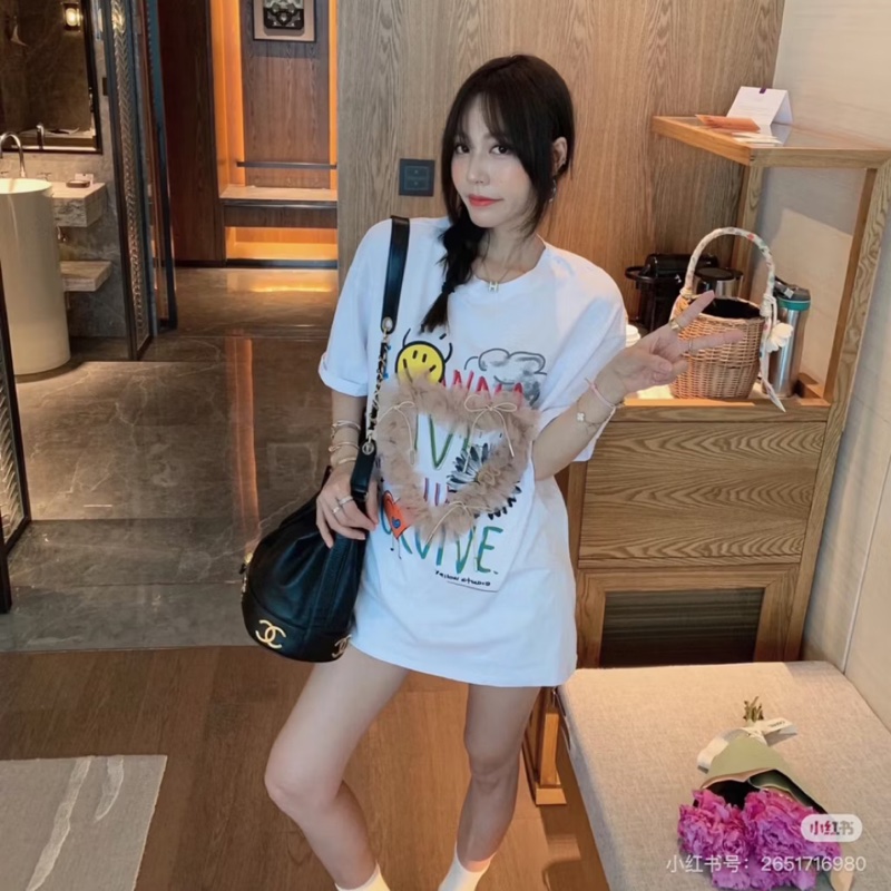 CHANEL 香奈兒 vintage 黑金 金球 子母包 水桶包 肩背包 斜背包 側背包 手提包-7
