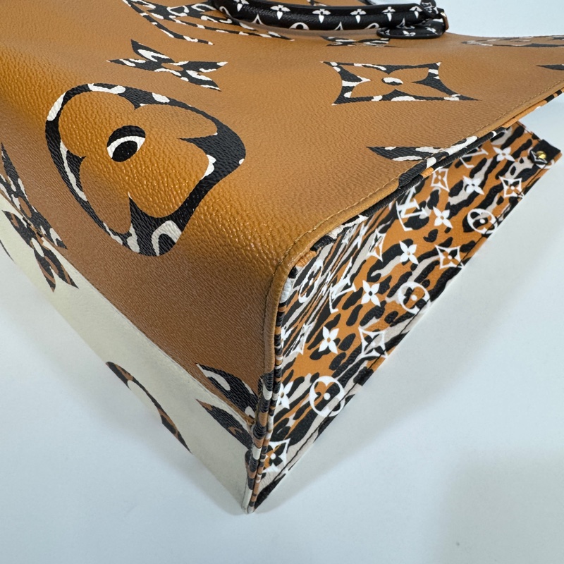 LV橘白叢林系列OntheGo GM手提托特包 M44675-12