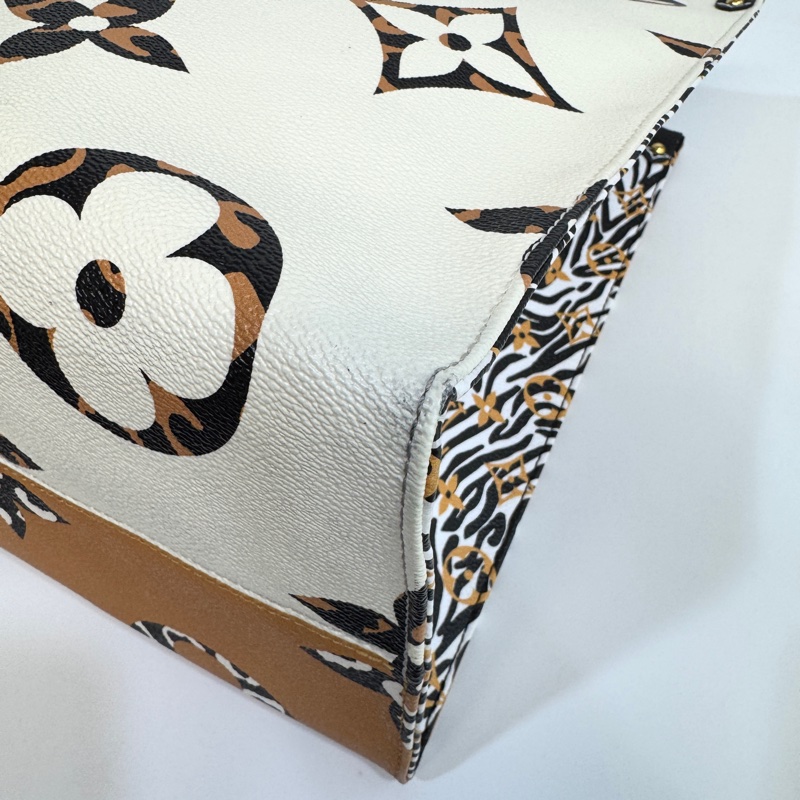 LV橘白叢林系列OntheGo GM手提托特包 M44675-14