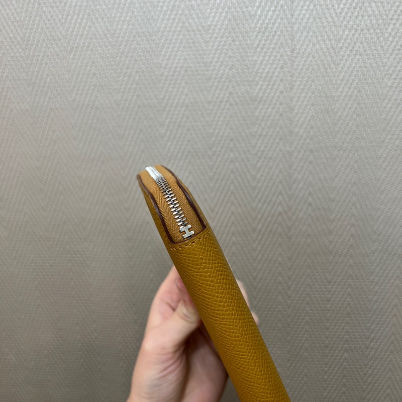 Hermes 餅乾色Epsomㄇ拉絲巾長夾-7