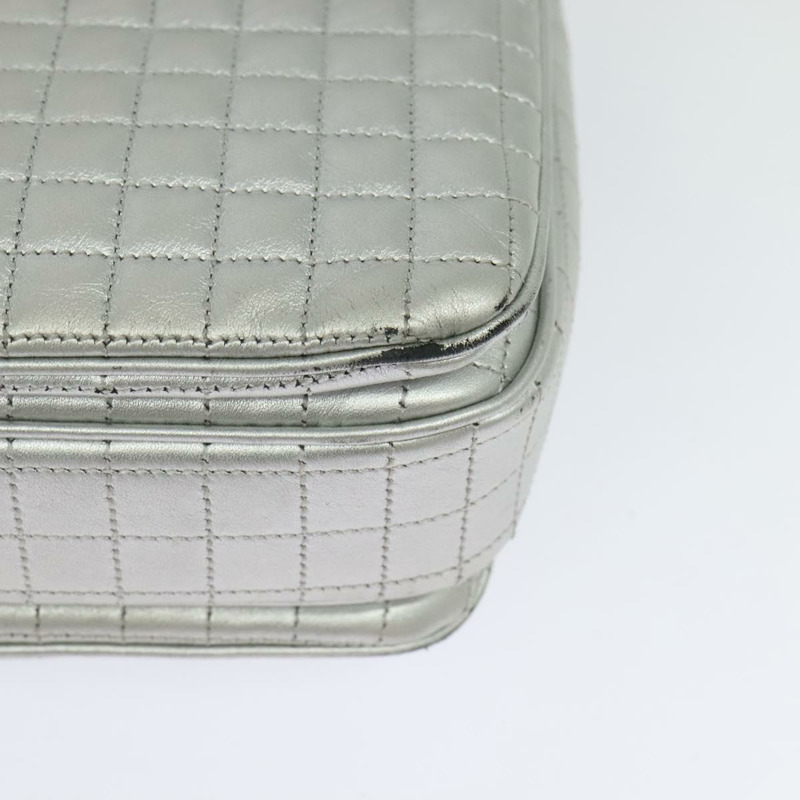 【日本直送】CELINE 鏈條單肩包 皮革 銀色 黑金 正品 120162-15
