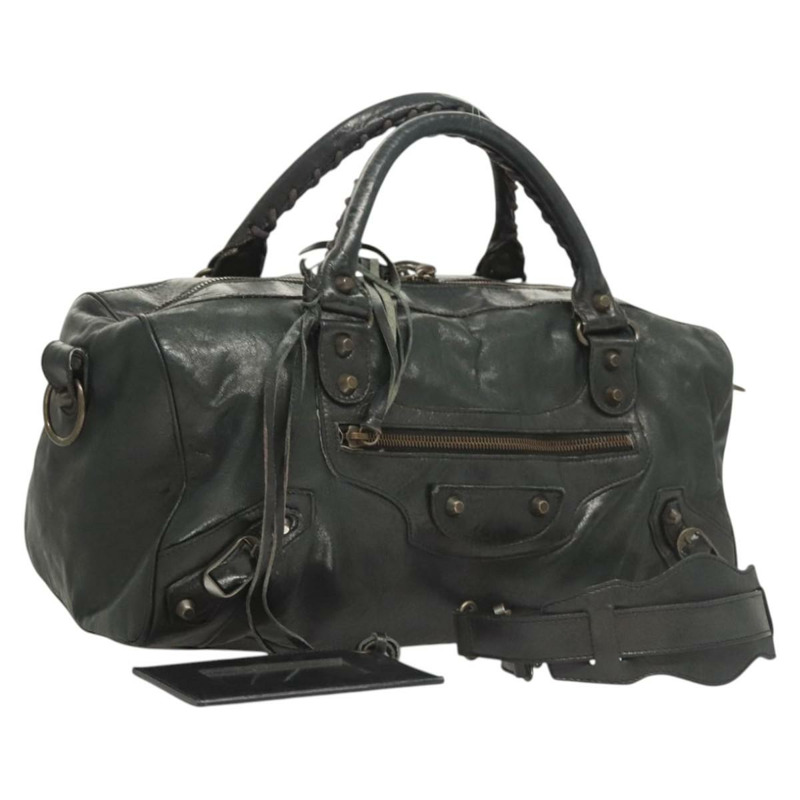 【日本直送】BALENCIAGA Zizy 手提包 皮革 2 款 黑色 128523 正品 sw763-0