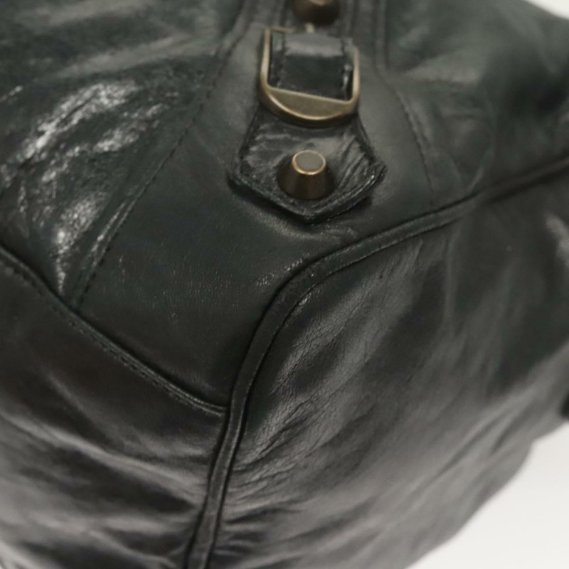 【日本直送】BALENCIAGA Zizy 手提包 皮革 2 款 黑色 128523 正品 sw763-14