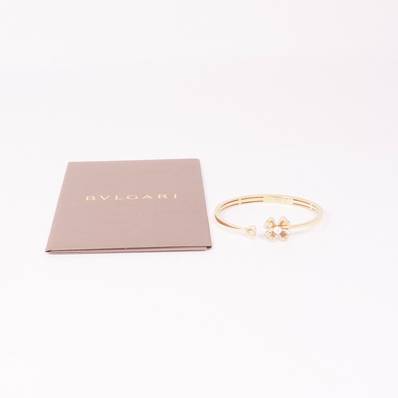 BVLGARI 18K玫瑰金Fiorever Bracelet鑽石手鐲-9