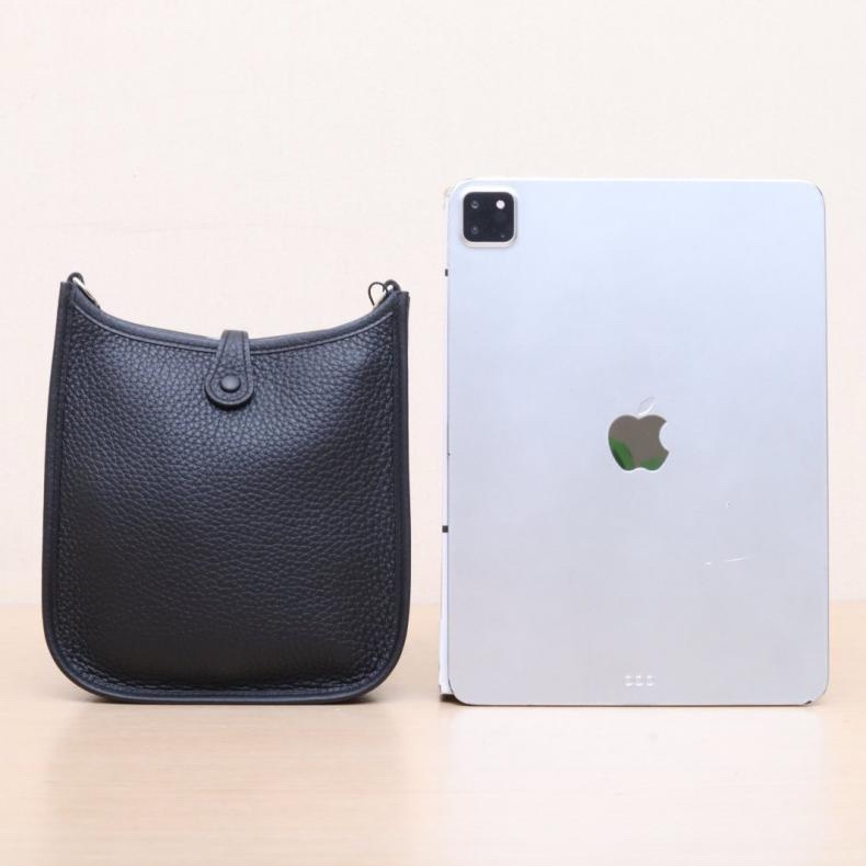 HERMES(愛馬仕) Evelyne MINI 16 89黑色 TC皮 W刻 銀扣-2