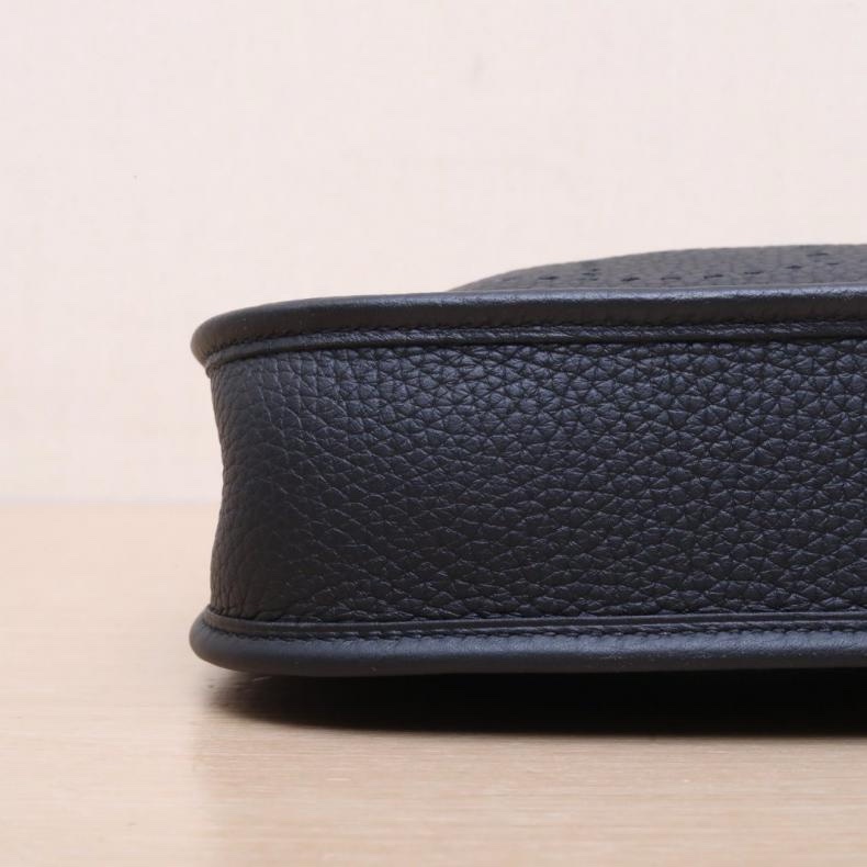 HERMES(愛馬仕) Evelyne MINI 16 89黑色 TC皮 W刻 銀扣-3