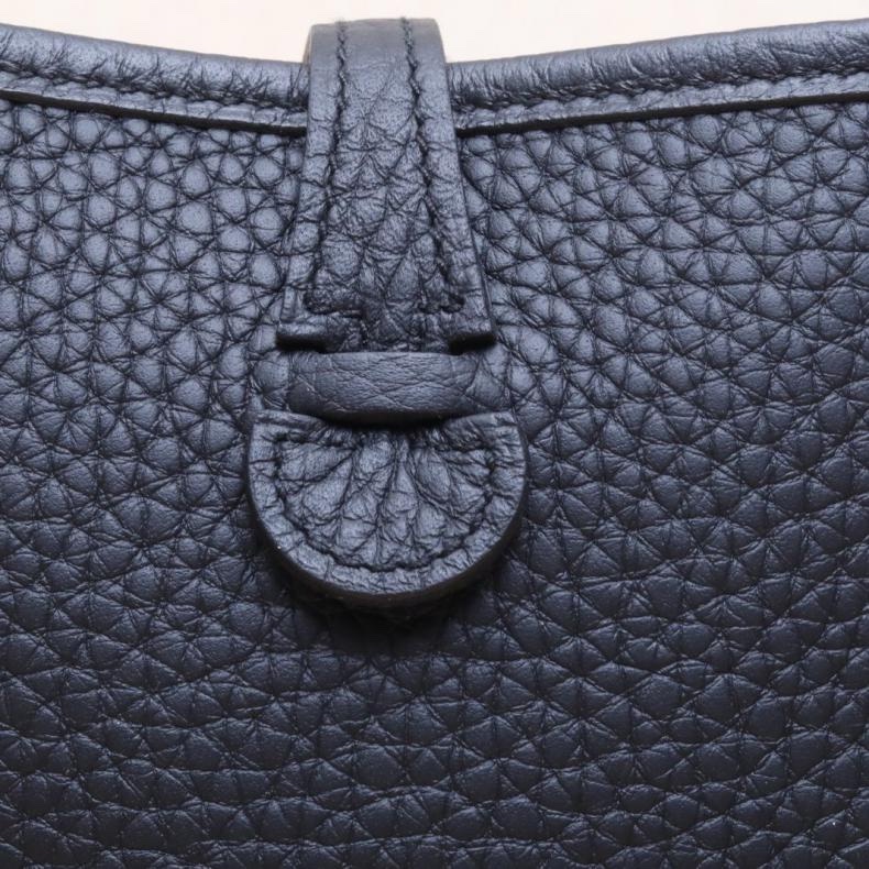 HERMES(愛馬仕) Evelyne MINI 16 89黑色 TC皮 W刻 銀扣-5