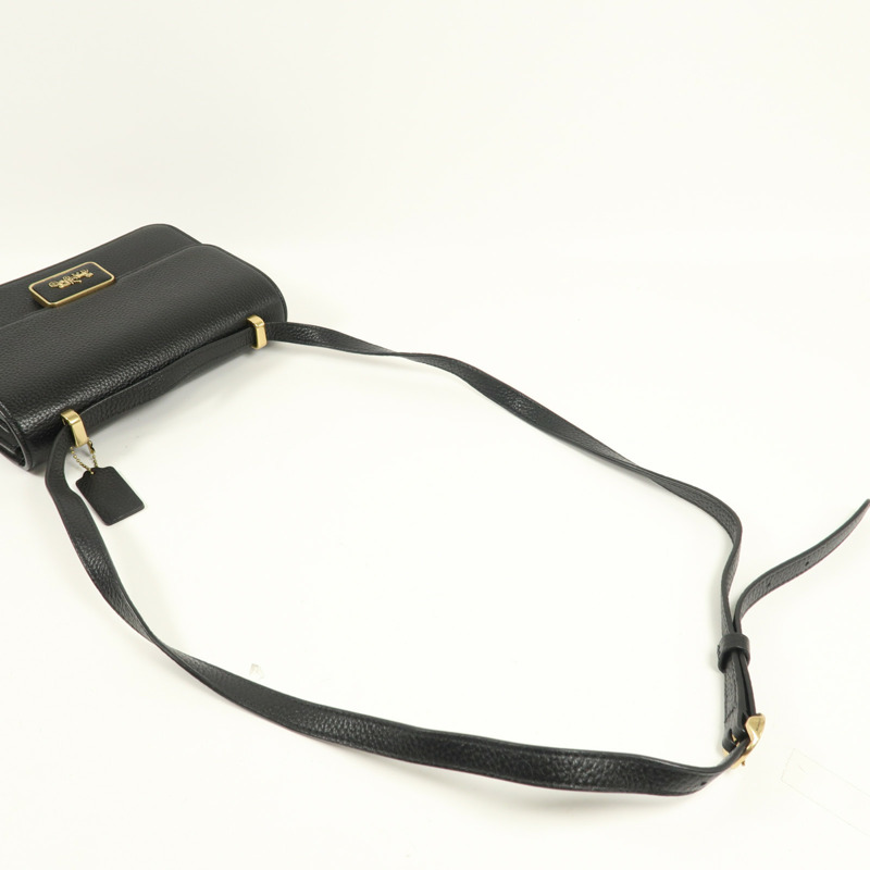COACH 牛皮皮革Shoulder Bag金扣肩背袋-4