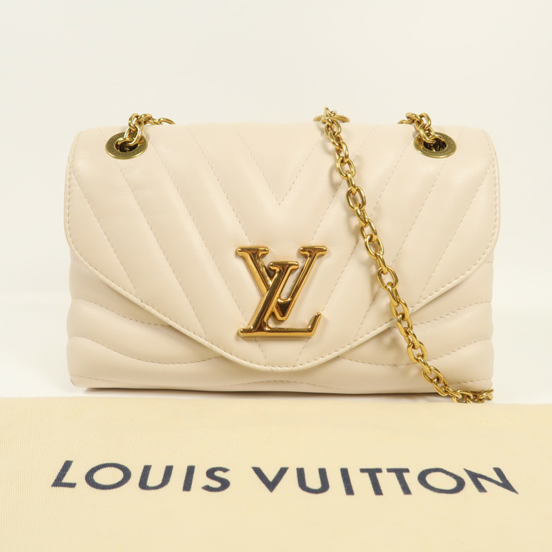 LOUIS VUITTON 牛皮皮革New Wave PM金扣肩背袋-15