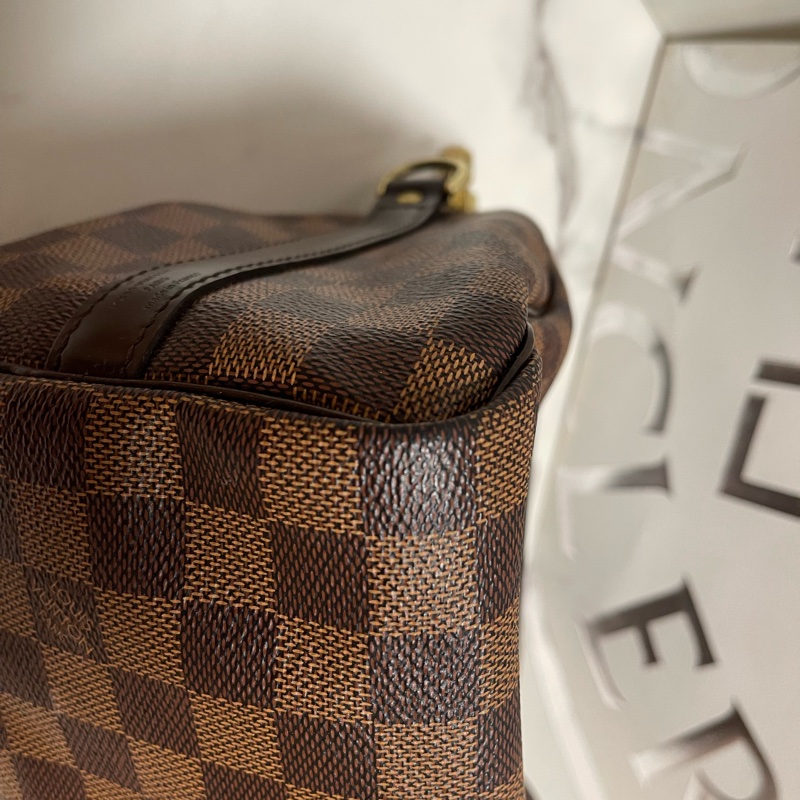 lv speedy 25 棋盤格 背帶款-13