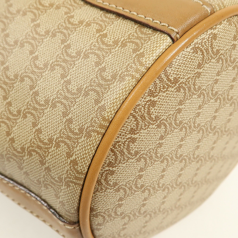 CELINE 塗層帆布Vintage Bag金扣肩背袋-5