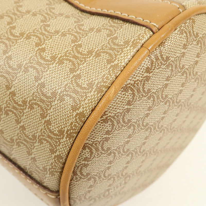 CELINE 塗層帆布Vintage Bag金扣肩背袋-7