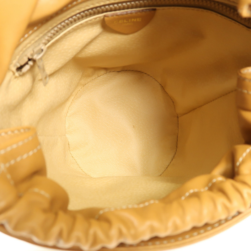 CELINE 塗層帆布Vintage Bag金扣肩背袋-13