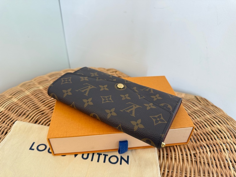 二手LV Sarah老花咖啡內裡信封式長夾錢包M60531-5