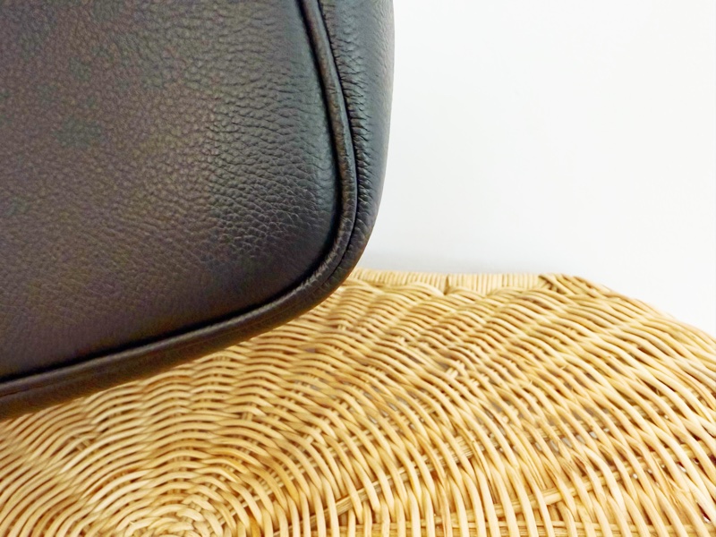 全新LV全皮黑米拼色NéoNoé MM水桶包M45497-11