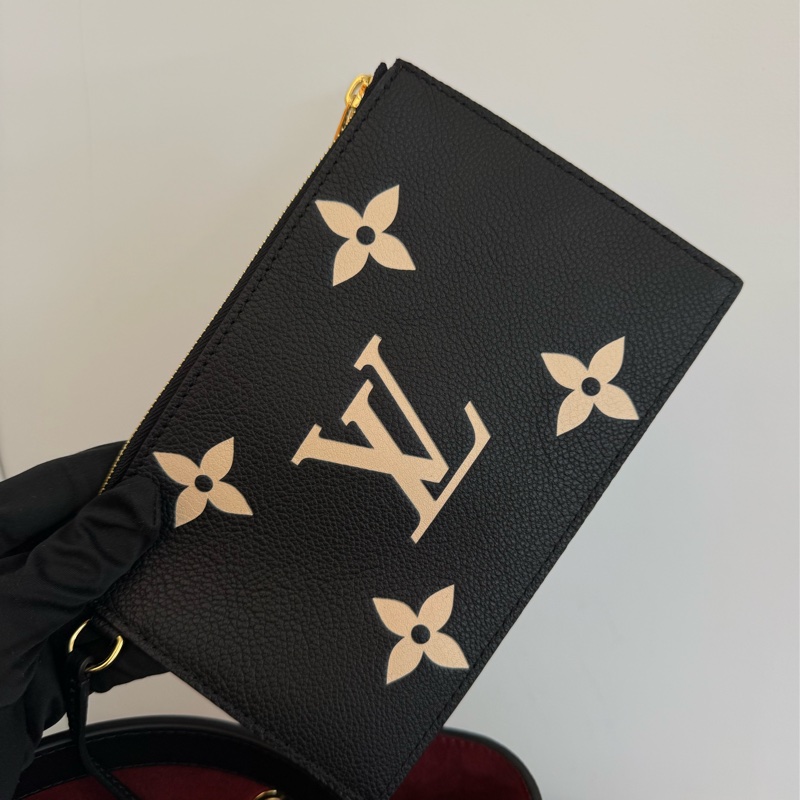 全新LV全皮黑米拼色NéoNoé MM水桶包M45497-14