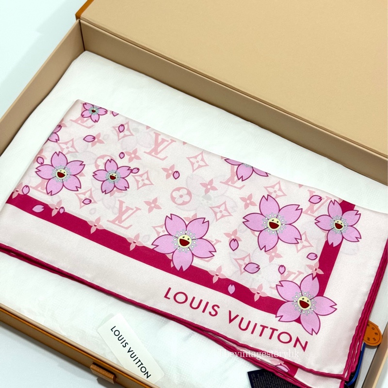 LV x TM Monogram Cherry Blossom Square 70🌸 全新-2